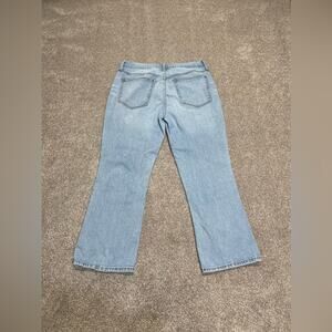 Streetwear Versatile J.Crew Mid-Rise Flare Crop 28 Transitional Denim Jeans